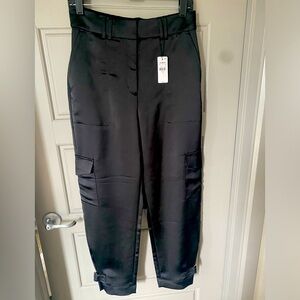 Satin cargo pant